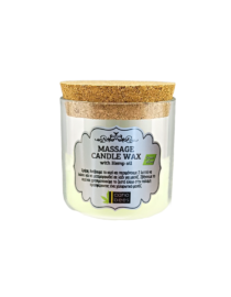 Massage Candle Wax from Olive with Hemp Oil (60ml) - Image 2