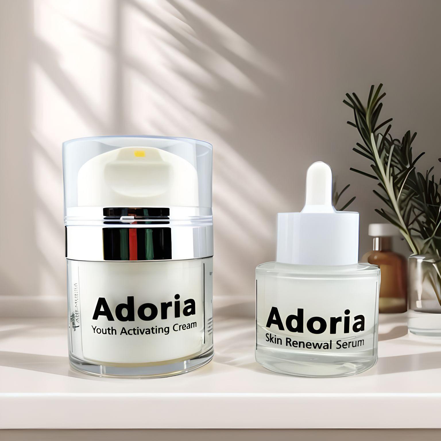 Σετ Αντιγήρανσης και Ενυδάτωσης – Adoria Skin Renewal Serum και Adoria Youth Activating Cream | Anemoesa Lab